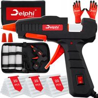 PISTOLET DO KLEJU NA GORĄCO DO KLEJENIA KLEJARKA 100W 60x WKŁADY 7mm