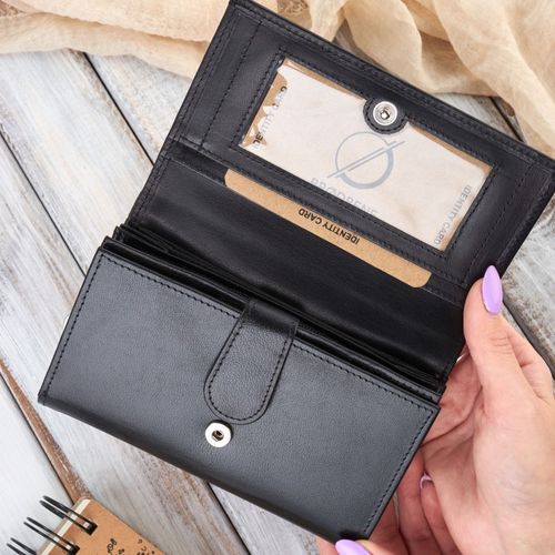 portfel damski duży skórzany rfid brodrene g-32-bl na Arena.pl