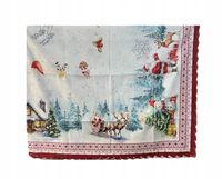 OBRUS DEKORACYJNY NA STÓŁ ŚWIĄTECZNY BOŻE NARODZENIE 140 X 180 CM