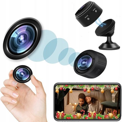 Mini Kamera Szpiegowska Full HD WIFI ukryta 91 DETEKCJA NIANIA DYSKRETNA na Arena.pl