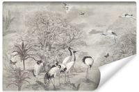 Fototapeta Do Sypialni ŻURAWIE Styl Retro Mural Abstrakcja 368cm x 254cm