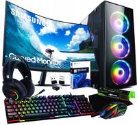 ZESTAW Komputer RYZEN 5|Radeon RX VEGA |32GB|1000GB|LED 24|Windows 11