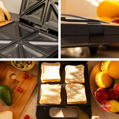 OPIEKACZ DO KANAPEK TOSTÓW SANDWICH TOSTER 1400W DUŻY XXL 4 KANAPKI na Arena.pl