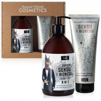 Wegan zestaw kosmetyków dla mężczyzn żel balsam ELEGANCKI PREZENT NA ŚWIĘTA