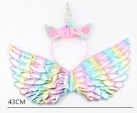 Kostium strój jednorożec skrzydła opaska