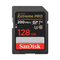 Karta SD Sandisk 128GB SDXC Extreme PRO 200MB/s A2 C10 V30 UHS-I U3
