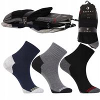 SKARPETKI MĘSKIE SPORTOWE MORAJ ZE ŚCIĄGACZEM MIX KOLOR 3-PAK 43-45