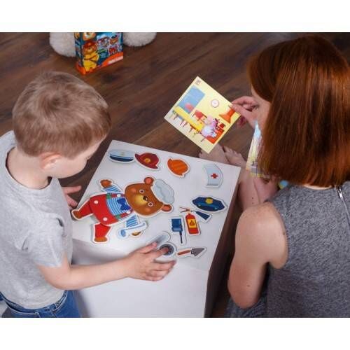 Gra Z Ruchomymi Elementami Edukacyjna Niedźwiedź Dla Dzieci Rk1040-05 na Arena.pl