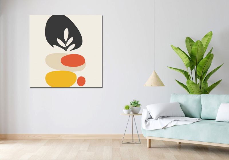 Obraz 100x100cm Botaniczna Spójność zdjęcie 2