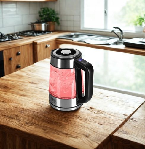 CZAJNIK ELEKTRYCZNY 1,7L 2200W REG TEMP 40-100°C SZKLANY BEZPRZEWODOWY na Arena.pl