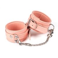 kajdanki pink organosilicon ankle cuffs liebe seele