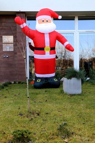 DMUCHANY MIKOŁAJ 1,2M GWIAZDOR LAMPKI choinkowe LED sople choinka ozdoby na Arena.pl