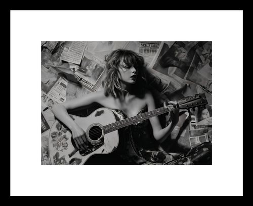 Plakat 18x13cm Młoda Gitarzystka na Arena.pl