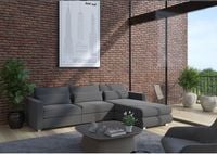 Elegancka rogówka z funkcją spania SUNSET Nowoczesny narożnik