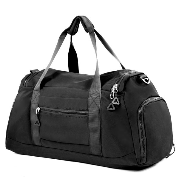 torba podróżna bagaż podręczny fitness siłowniana czarna 30 l zdjęcie 14