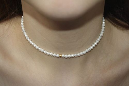 "Naszyjnik PERŁY CHOKER 925" na Arena.pl