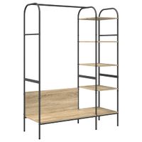 Wieszak na Ubrania z półką Brązowy 120 x 44 x 160 cm