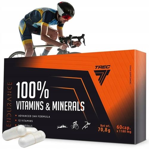 TREC ENDURANCE 100% VITAMINS & MINERALS 60 kap na Arena.pl