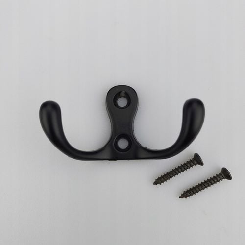 10x WIESZAK ŚCIENNY NA UBRANIE HACZYK CZARNY NA UBRANIE DW19 na Arena.pl