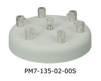 Podsufitka metalowa 7 otworów 135mm kolor biały + przezroczysty