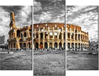 70 90CM OBRAZ 3 ELEM MAJESTATYCZNE KOLOSEUM ŚCIENNY DRUK PŁÓTNO