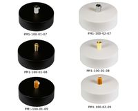 Podsufitka Sufitowa fi 100mm BIAŁY CZARNY  1 OTWÓR  METALOWA