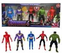 AVENGERS ZESTAW FIGURKI 5 FIGUREK AMERYKA SPIDERMAN BATMAN HULK IRON 2165