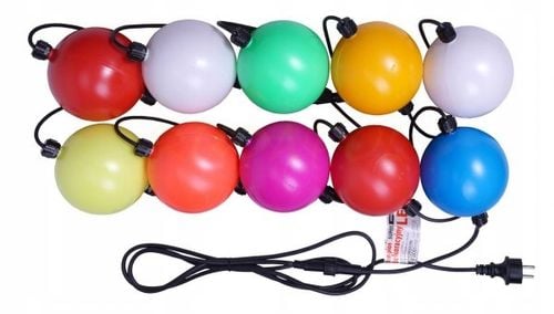 LAMPKI CHOINKOWE LED-10 DUŻE KULE ZEWNĘTRZNE MIX na Arena.pl