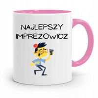 Dla Imprezowicza Imprezowiczki Kubek Różowy Z Nadrukiem Ze Zdjęciem