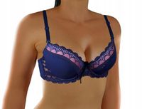 MAKSYMALNIE SUPER POWIĘKSZAJĄCY BIUSTONOSZ KORONKOWY B 75 KOLORY