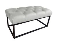 Ławka CHESTERFIELD LOFT MG39 pufa podnóżek metal