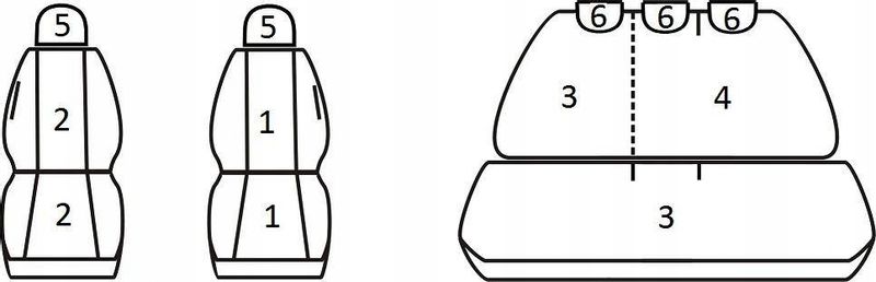 Pokrowce miarowe do Ford Fiesta VII (2008-2017r) zdjęcie 2