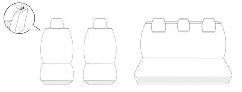Fiat Panda III 5os. od 2011 Pokrowce dopasowane na miarę na Arena.pl