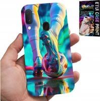 ETUI DO SAMSUNG GALAXY A20E - PIŁKA NOŻNA FOOTBALL PIŁKARZE + SZKŁO