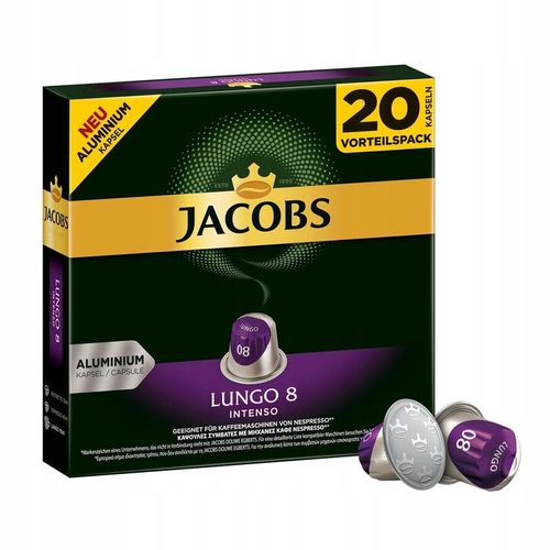 KAWA NESPRESSO JACOBS LUNGO INTENSO 100 kapsułek na Arena.pl