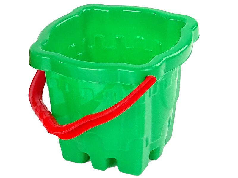Wiaderko "Zamek" do piasku Zielone zdjęcie 1