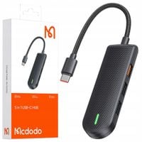 mcdodo przejściówka adapter hub usb-c rozdzielacz rozgałęźnik 3x usb sd/tf