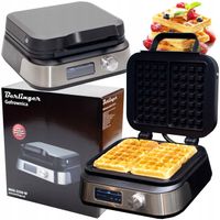 Gofrownica XXL z wyświetlaczem LCD | chrupiące gofry, regulacja