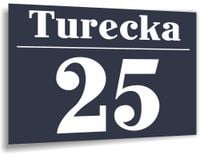 Tabliczka Tablica ADRESOWA ALUMINIOWA TWÓJ Numer domu 40x30 ulica antracyt