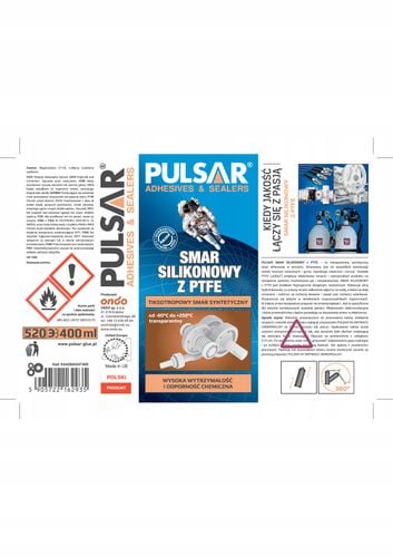 SMAR SILIKONOWY W SPRAYU Z PTFE TEFLONEM PULSAR DO USZCZELEK AGD 400 ml na Arena.pl