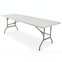Stół składany cateringowy PARTY 240x76 cm biały