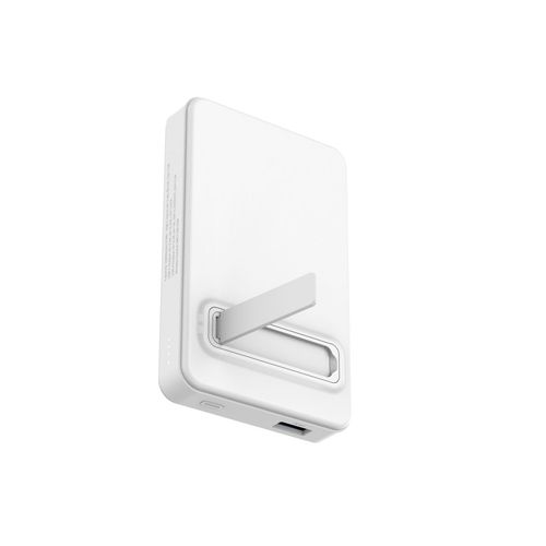 Powerbank magnetyczny Qi2 10000mAh z podstawką USB-A USB-C 22.5W PD - biały na Arena.pl