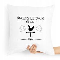 Poduszka Prezent Dla Listonosza Najlepszy Na Wsi Z Nadrukiem Ze Zdjęciem