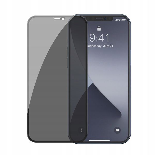 Baseus 2x Szkło Prywatyzujące do iPhone 12 Mini zdjęcie 6
