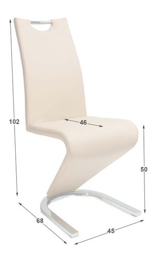 krzesło DC300 biały/chrom na Arena.pl