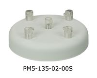 Podsufitka metalowa 5 otworów 135mm kolor biały + przezroczysty