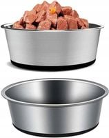 Miski dla psa stal nierdzewna antypoślizgowe 2x1750ml zestaw
