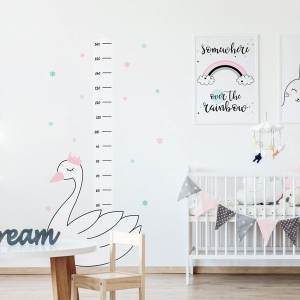 Naklejka Miarka Wzrostu Łabędź zdjęcie 1