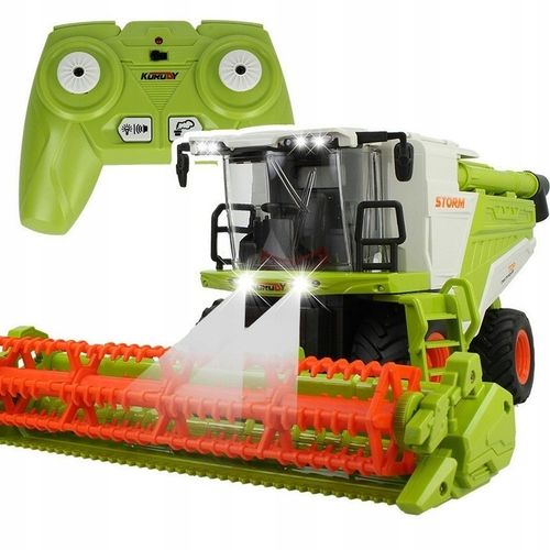 ZDALNIE STEROWANY KOMBAJN RC ZABAWKA NA PILOTA DYM ŚWIATŁO DŹWIĘK 1:24 COIL na Arena.pl