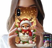 ETUI DO IPHONE XS MAX - RENIFEREK SŁODKI RENIFER ŚWIĄTECZNE WZÓR